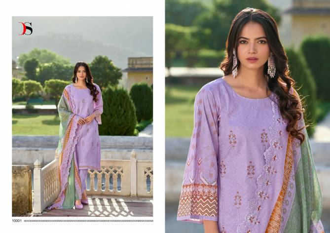 Bin Saeed 10 By Deepsy Suits Embroidery Cotton Pakistani Suit Wholesalers In Delhi